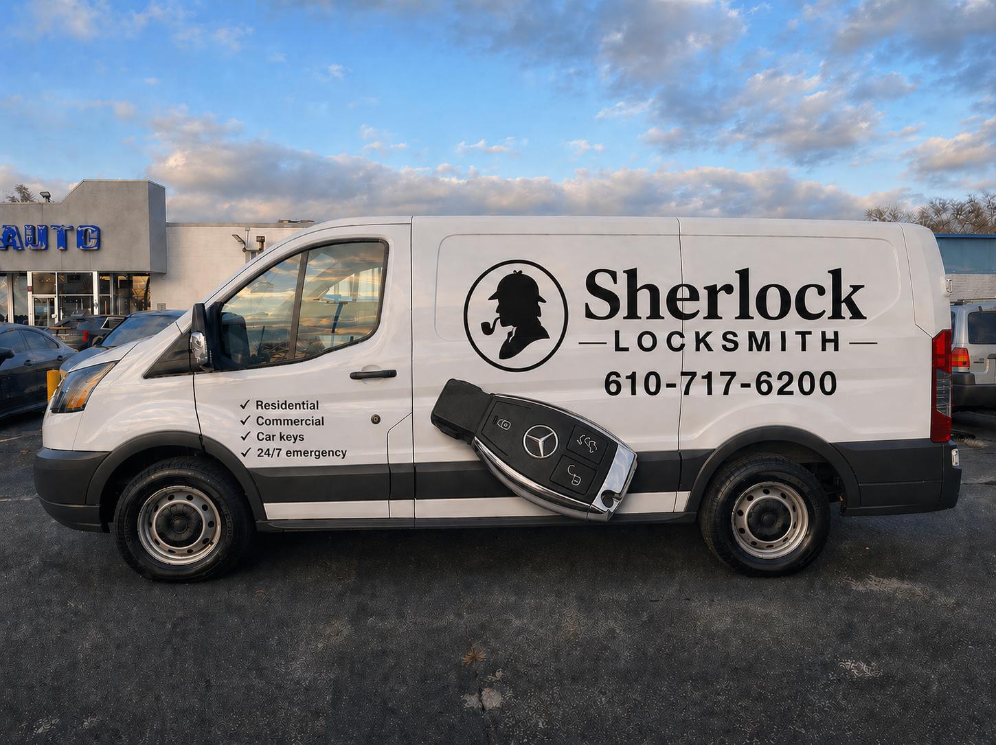 Sherlock Locksmith mobile service van in Philadelphia PA